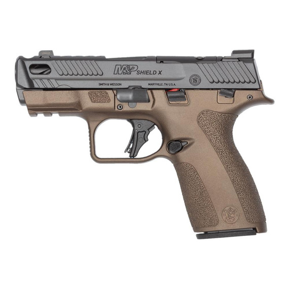 Smith & Wesson M&P 9 Shield X Carry Comp, 9MM, 3.60" Ported Barrel, 15 Rds, Midnight Bronze - 022188907070 