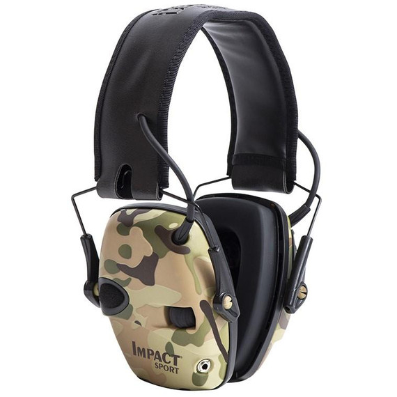 Impact Sport Electronic Earmuff, 22 dB NRR, Multi-Cam Finish - 033552025269 
