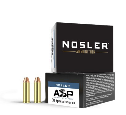 Nosler ASP, .38 Special 125gr JHP, 20 Rounds - 054041401371 