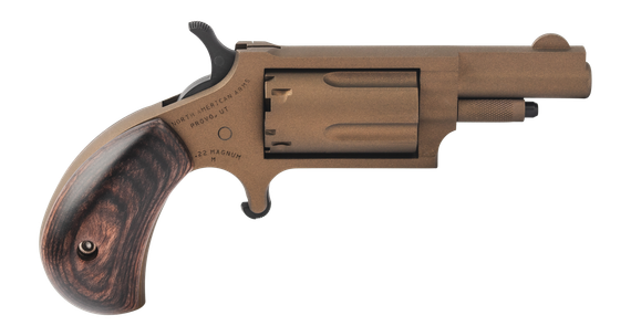 North American Arms Bootlegger, 22 MAG, 1.63" Barrel, 5 Rds, Burnt Bronze - 744253004063 