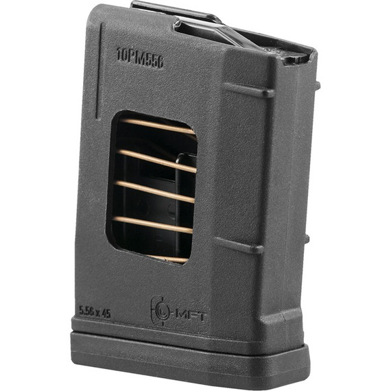 Mission First Tactical 10PM556, Magazine, 5 Rds, 10-Round Body Pinned to 5, Black Polymer - 814002021846 
