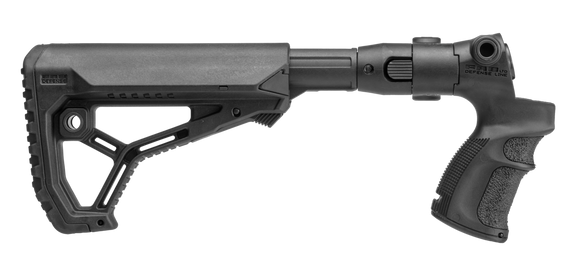 FAB Defense FX-AGM500FK, Adjustable M4-Style Collapsible Buttstock for Mossberg 500, Black - 7290105940834 