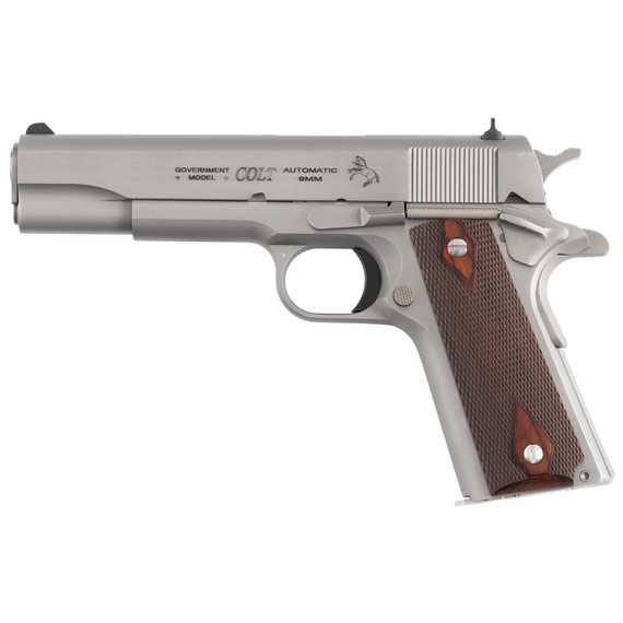 Colt 1911 Classic, 9MM, 5.00" Barrel, 9 Rds, Stainless - 098289113597 