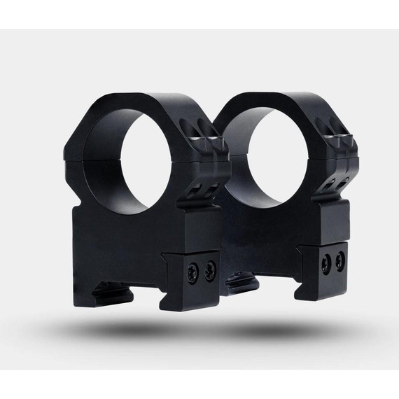 Weaver Precision Rifle Scope Rings 1" Med Matte, Lightweight High-Strength 7075-T6 Aluminum, Type III Hardcoat Anodized Black Finish - 604544696332 