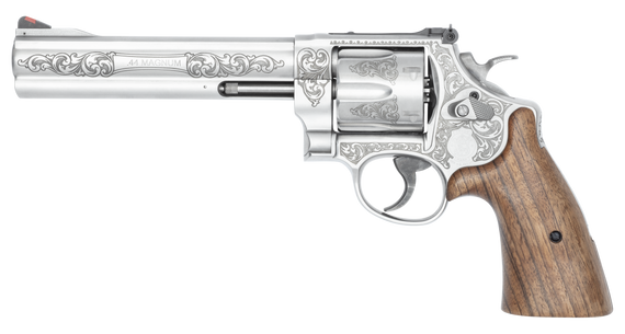 Smith & Wesson Model 629 Engraved, .44 Magnum, 6.50" Barrel, 6 Rds, Stainless - 022188905328 