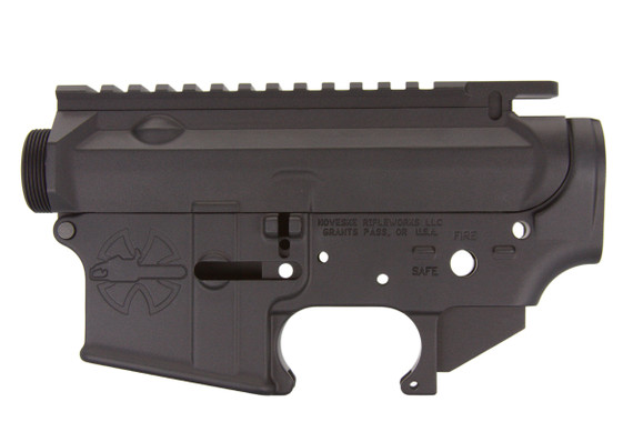 Noveske Chainsaw AR-15 Upper and Lower Receiver Set, 5.56 NATO, Black Hardcoat Anodized - 840906136812 