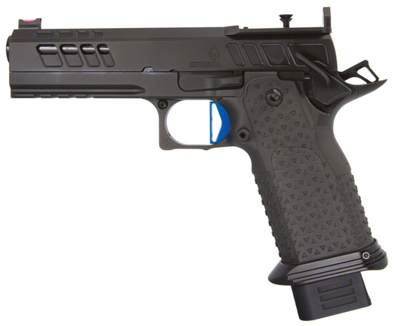 Atlas Gunworks Athena v3, 9MM, 4.60" Bull Barrel, 20 RDs, Sub 2lb Trigger, All Black DLC - 137436973094 