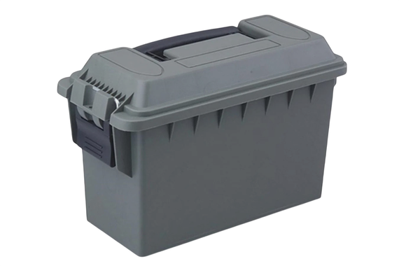 Pursuit Gear NBS10120 — .30 Cal Plastic Ammo Box, Heavy-Duty Polypropylene, Water-Resistant Tongue & Groove Lid, Stackable, OD Green - 193309101209 