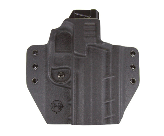 C&G Holsters H&K P30L OWB RH Covert Kydex Holster, Black - 840339715349 