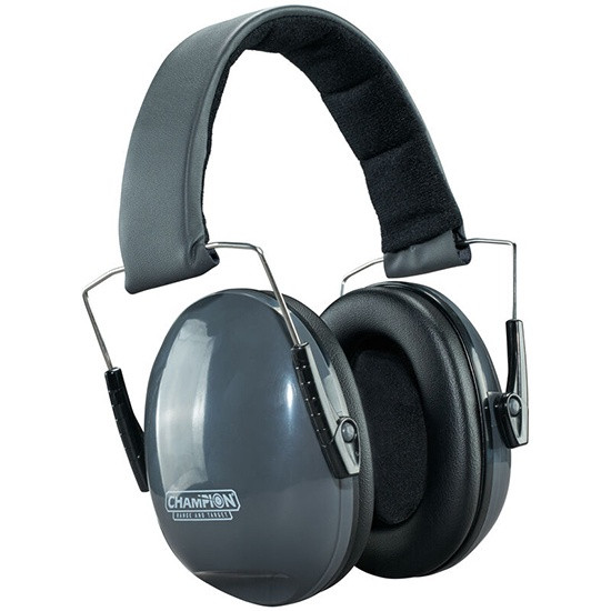 Champion Small Frame Passive Muffs, Grey Finish - 076683012838 