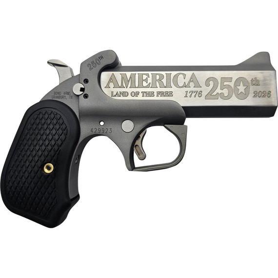 Bond Arms America 250th, .45LC/.410, 4.25" Barrel, 2 RDs, Rough Finish - 855959002434 