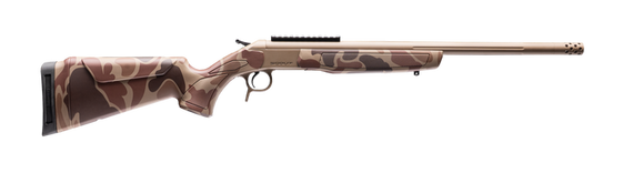 CVA Scout TD, 450 BUSHMASTER, 20.00" Threaded Barrel, 1 RDs, Flat Dark Earth Cerakote Stainless - 043125002382 