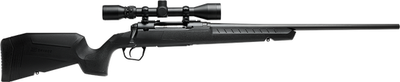 Savage Arms Axis XP, 7MM-08 REM, 22.00" Barrel, 4 RDs, Black w/ 3-9x40 Scope - 011356320056 