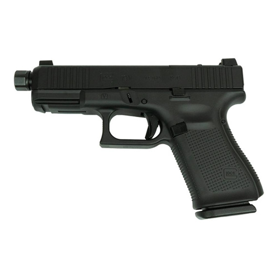 Glock 19 V, 9mm, 4.60" Threaded Barrel, 15 RDs, Black Cerakote - 757106326717 