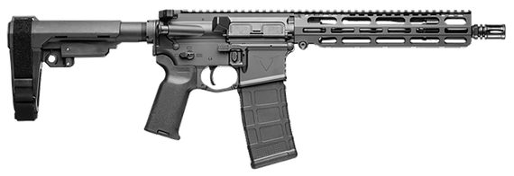 VKTR Industries VK-1, 5.56 NATO, 10.50" Threaded Barrel, 30 RDs, Black Armor Cerakote - 810155166175 