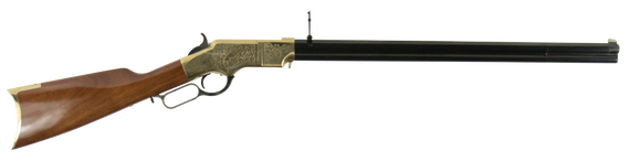Taylors & Company 1860 Henry Brass Engraved, .44 Winchester, 24.25" Barrel, 13 RDs, Blued/Brass - 839665008621 