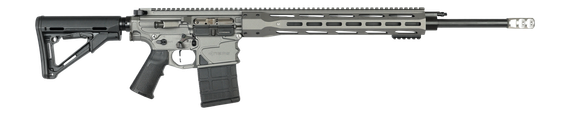Nemo Arms XO65CM-22B, .308 Winchester, 22.00" Threaded Barrel, 20 RDs, Tungsten Anodized/Black - 856458004943 