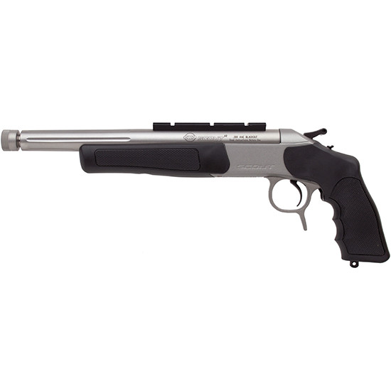 CVA Scout V2 LR Pistol, .300 Blackout, 14.00" Threaded Barrel, Single Shot, Stainless/Black - 043125807024 