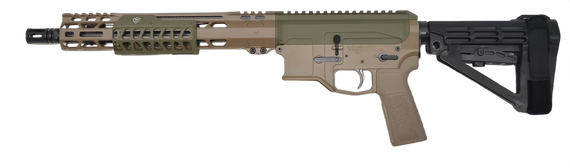 Bilson Arms BA-15FCP, .223 Wylde, 10.50" Threaded Barrel, 20 RDs, Flat Dark Earth/Sniper Green/Black - 850067503255 