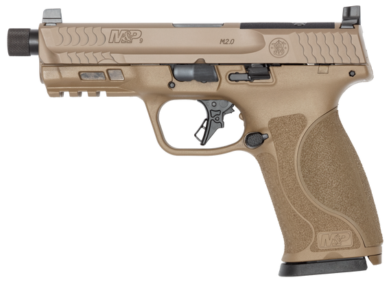 Smith & Wesson M&P9 M2.0, 9mm, 4.72" Threaded Barrel, 23 RDs, Flat Dark Earth - 022188906462 