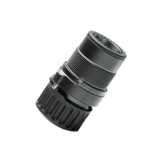 B&T SF Titanium HUB Adapter, SureFire SOCOM Compatible, Black - 840225716450 