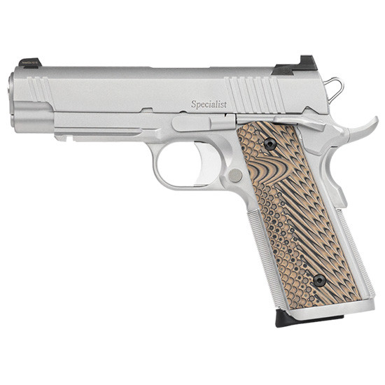 Dan Wesson DW Specialist Commander, .45 ACP, 4.25" Barrel, 8 RDs, Matte Stainless - 806703018096 