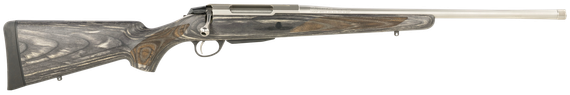 Tikka T3x Laminated Stainless, 300 WSM, 22.40" Threaded Barrel, 3 RDs, Stainless/Grey Laminate - 082442028958 
