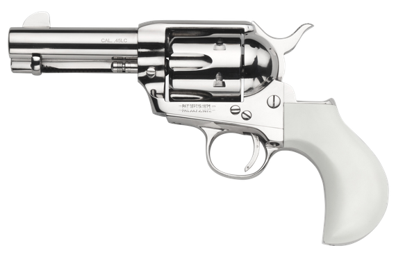 Taylors & Company 1873 Cattleman Birdshead, .45 Long Colt, 3.50" Barrel, 6 RDs, Nickel-Plated - 810012511834 
