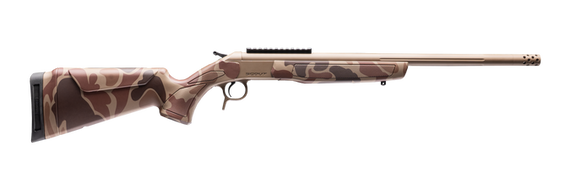 CVA Scout TD, .308 Winchester, 20.00" Threaded Barrel, 1 RDs, Flat Dark Earth Cerakote / Duck Camo - 043125002276 