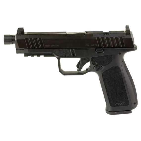 Rost Martin RM1F Tactical, 9mm, 4.50" Threaded Barrel, 17/24 RDs, Black 