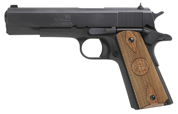 Iver Johnson Arms 1911A1-38super, .38 Super, 5.00" Barrel, 9 RDs, Matte Blued - 610406807648 