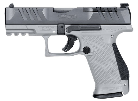 Walther PDP Compact, 9mm, 4.00" Barrel, 10 RDs, Tungsten Frame Matte Black Slide - 723364230509 