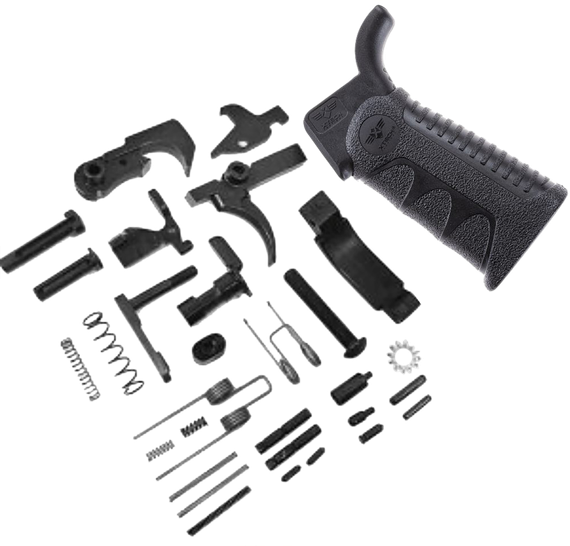 Xtech Tactical XTT138LPK, Lower Parts Kit, Polymer, Black - 856822007846 