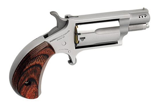 North American Arms Ported Snub, .22 WMR, 1.125" Ported Barrel, 5 RDs, Stainless - 744253002151 