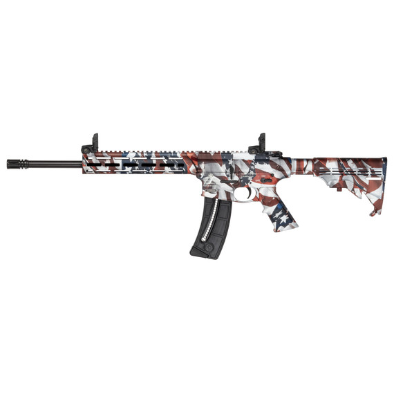 Smith & Wesson M&P15-22 Sport, .22 LR, 16.5" Threaded Barrel, 25 RDs, Flag Finish - 022188904444 