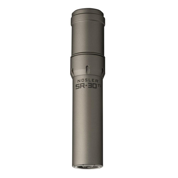 Nosler SR-30 Ti, 5/8x24 .30 Cal Suppressor, Grey - 054041906470 