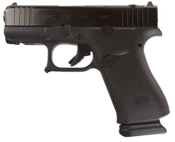 Glock 43x MOS, 9mm, 3.41" Barrel, 15 RDs, Black - 764503072864 