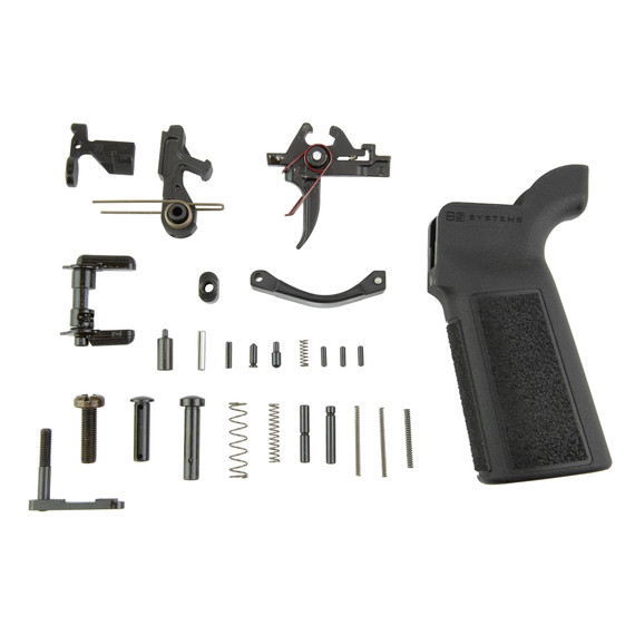 Sons of Liberty Gun Works Enhanced Blaster Guts, AR-15 Lower Parts Kit, Liberty 2-Stage L2S DLC Trigger, B5 Systems Grip, Ambidextrous Safety, Matte Black - 644625198331 