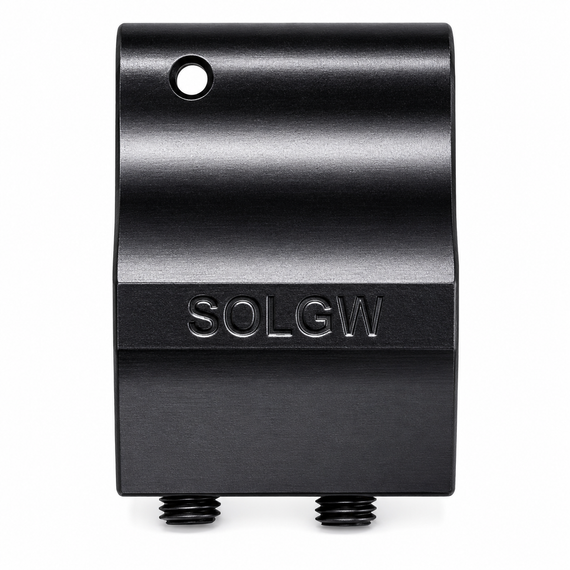 Sons of Liberty Gun Works Liberty Gas Block, .750" Low Profile, Knurled Set Screws, Nitride, Black - 657628674344 