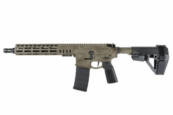 Sons of Liberty Gun Works MK1 CAR Pistol, 5.56 NATO, 11.50" Barrel, 30 Rds, MK1 Camo Cerakote - 657628671985 