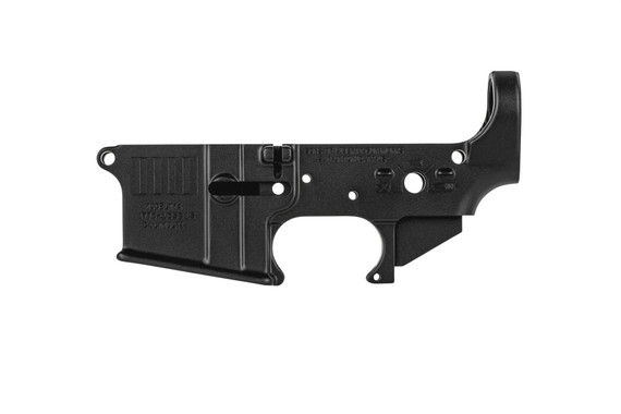 Sons of Liberty Gun Works Rebellious Stripes, Receiver, Stripped Lower, Matte Black - 657628674375 