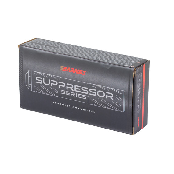 Barnes Suppressor Series, 9MM Luger, 147gr Sierra JHP Subsonic Ammunition, 50 Rds - 716876147090 