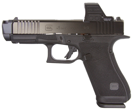 Glock 45 Gen 6 w/ Radian Ramjet & Holosun 507C-X3, 9MM, 4.42" Barrel, 17 RDs, Black - 149411083018 