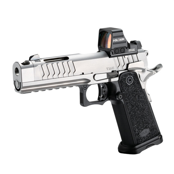 Bul Armory Tac Comp, 9MM, 5.00" Ported & Compensated Barrel, 20 Rds, Silver Finish 