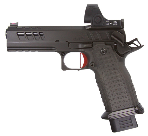 Atlas Gunworks Athena V3 w/ Trijicon SRO 2.5 MOA, 9MM, 4.60" Bull Barrel, 20 RDs, Black DLC - 147557333035 