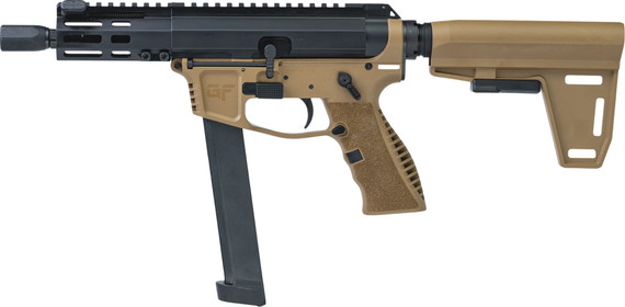 GForce Arms Jawbone, 9MM, 5.00" Threaded Barrel, 33 RDs, Flat Dark Earth/Black - 643477869192 