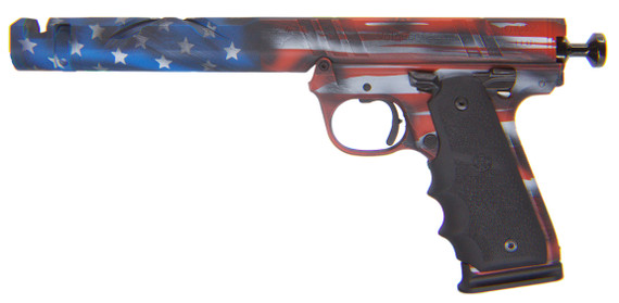 Volquartsen Mamba-X 6, 9MM, 4.25" Barrel, 15 RDs, American Flag Finish - 148887192880 