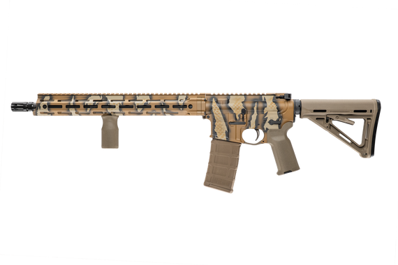 Daniel Defense DDM4 V7, 5.56 NATO, 16.00" Barrel, 30 RDs, Tiger Stripe Cerakote - 199874293127 