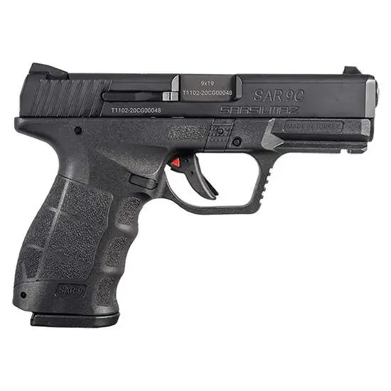 SAR USA SAR9 Compact, 9MM, 4.00" Barrel, 15 Rds, Black - 850020252077 