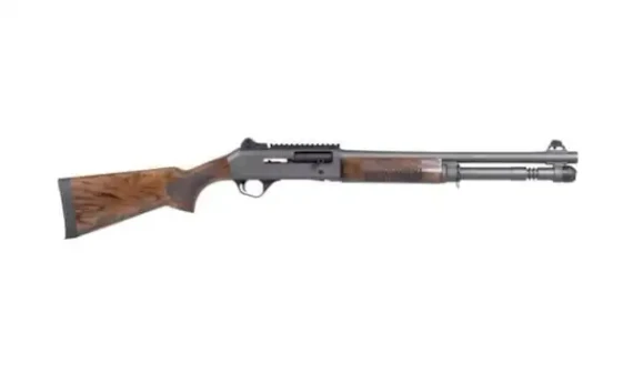 Panzer Arms M4 Speed Pro, 12G, 18.50" Ported Barrel, 5 Rds, Walnut Stock, Black MLOK Rail - 869325000962 